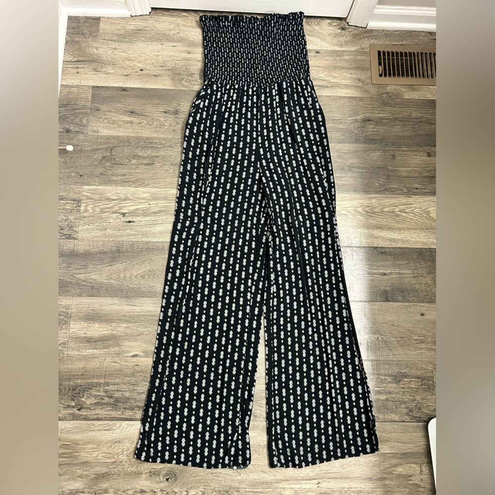 Black and White Patterned Pants